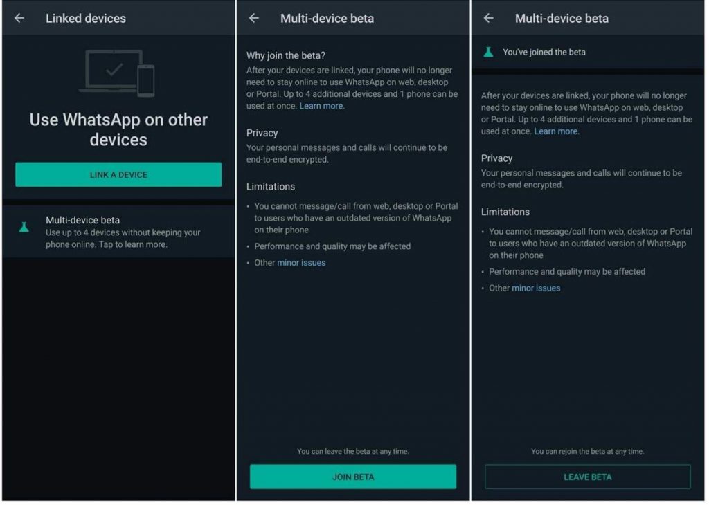 Whatsap Multi-Device Beta